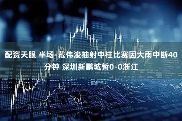 配资天眼 半场-戴伟浚抽射中柱比赛因大雨中断40分钟 深圳新鹏城暂0-0浙江